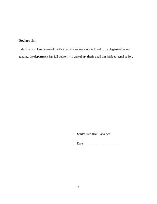 Plumacher thesis