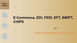 BY
E-Commerce, EDI, FEDI, EFT, SWIFT,
CHIPS
 