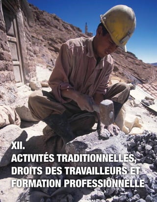 152 
XII. 
activités traditionnelles, 
droits des travailleurs et 
formation professionnelle 
 