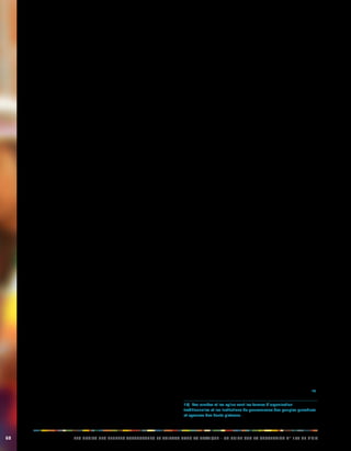 68 LES DROITS DES PEUPLES AUTOCHTONES ET TRIBAUX DANS LA PRATIQUE - UN GUIDE SUR LA CONVENTION N° 169 DE L’OIT 
communiquer et expliquer ses intérêts et ses opinions 
au parlement sami, tout en s’assurant qu’elle a bien 
compris la position du parlement sami. De même, le 
parlement sami a le devoir de communiquer son point 
de vue concernant la question examinée. Si les parties 
ne parviennent pas à un accord, elles doivent envisager 
des compromis et les possibilités de modification de la 
proposition initiale, afin de réduire les points de désaccord. 
Le cas échéant, des consultations supplémentaires 
doivent être programmées. 
John Henriksen, Key Principles in Implementing ILO 
Convention No. 169, OIT, 2008. 
Prosedyrer for konsultasjoner mellom statlige myndigheter 
og Sametinget, 2005. 
Maroc: La création de l’IRCAM 
En date du 17 octobre 2001, le Maroc s’est doté d’une 
Institution consultative dénommée IRCAM (Institut 
Royal de la Culture Amazigh) qui a reçu le mandat de 
donner avis sur les mesures de nature à sauvegarder 
et à promouvoir la langue et la culture amazighes dans 
toutes ses formes et expressions. Il vient en appoint aux 
autres institutions chargées d’exécuter des politiques 
devant permettre l’introduction de l’enseignement de la 
langue amazighe dans le système éducatif et assurer son 
rayonnement dans l’espace social, culturel et médiatique, 
national, régional et local. 
Les Amazigh sont un peuple autochtone qui représente plus 
de 60% de la population au Maroc. Partant du fait que leur 
culture est partie intégrante et substrat indéniable de l’identité 
marocaine, le Roi Mohamed VI a pris la décision de doter le 
pays d’une institution qui traiterait des questions relatives à 
l’identité et au patrimoine culturel des Amazigh. 
De larges consultations ont été menées avec les différents 
acteurs associatifs et intellectuels de la population 
amazighe du Maroc pour dégager un large consensus 
autour de la représentation dans les instances de 
l’Institut Royal comme le stipule l’article 6 (Consultation et 
participation) de la Convention N° 169 de l’OIT. 
L’Institut s’est attelé, avec les parties prenantes 
amazighes, dans une démarche consultative et 
participative, à la définition des politiques et actions 
susceptibles de sauvegarder le patrimoine linguistique et 
culturel des amazigh. Cela a abouti à l’impulsion d’une 
dynamique nationale de réflexion sur la voix et moyens 
nécessaire à la sauvegarde de l’Amazighité au Maroc et 
à la planification des actions à même de revitaliser la vie 
culturelle et artistique des communautés amazighes. 
En quelques années d’activité, le bilan de l’IRCAM 
démontre, que la Convention N° 169, à travers ses 
dispositions, peut être un outil de consolidation culturelle 
et de cohésion identitaire. Ainsi, les dispositions des 
articles 6 (consultation et participation), 27 et 28 
(éducation) ont été rendues réalité palpable à travers 
cette institution dans laquelle se reconnait l’essentiel de la 
communauté amazighe du Maroc. 
L’association Tamaynut: La politique de gestion du dossier 
Amazigh au Maroc à la lumière de la Convention N°169 de 
l’OIT, BIT, 2008. 
5.3.2. Instauration d’organes consultatifs 
Bolivie: relations des organisations indigènes et 
paysannes avec le gouvernement 
Sur le plan géographique, la Bolivie se divise en 
deux principales régions: les hauts plateaux, peuplés 
densément de communautés agricoles autochtones et 
les zones à faible altitude, caractérisées par la présence 
de peuples autochtones plus divers mais en nombre plus 
réduit, vivant traditionnellement de l’agriculture, de la 
chasse et de la cueillette. 
Depuis la révolution nationale de 1952, le terme «paysan» 
a servi à désigner les habitants ruraux des hauts 
plateaux, notamment les membres des communautés 
autochtones. À partir de ce temps là, la plupart des 
communautés autochtones des hauts plateaux ont formé 
des syndicats paysans qui leur ont permis de défendre 
leurs droits en fonction de leur classe sociale plutôt que 
de leur appartenance ethnique. Le principal groupe 
d’encadrement de ces syndicats est la Confédération 
syndicale unique des travailleurs agricoles (CSUTCB), 
fondée en 1979. 
Dans les années 1980, les peuples autochtones des 
zones à faible altitude ont commencé à se syndiquer afin 
de revendiquer des droits collectifs fondés sur leur identité 
en tant que peuples. Le principal groupe d’encadrement 
des zones à faible altitude est la Confédération des 
peuples autochtones de Bolivie (CIDOB), créée en 1982. 
La CIDOB représente actuellement 34 peuples différents. 
La création du Conseil national des markas et des ayllus10) 
10) Les markas et les ayllus sont les formes d’organisation 
traditionnelles et les institutions de gouvernance des peuples quechuas 
et aymaras des hauts plateaux. 
 