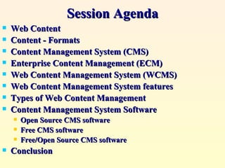 Wcms2009Open Source Web Content Management System | PPT