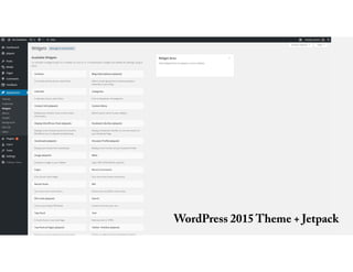WordPress 2015 Theme + Jetpack