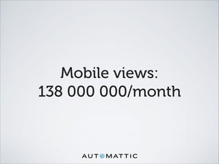 Mobile views:
138 000 000/month
 