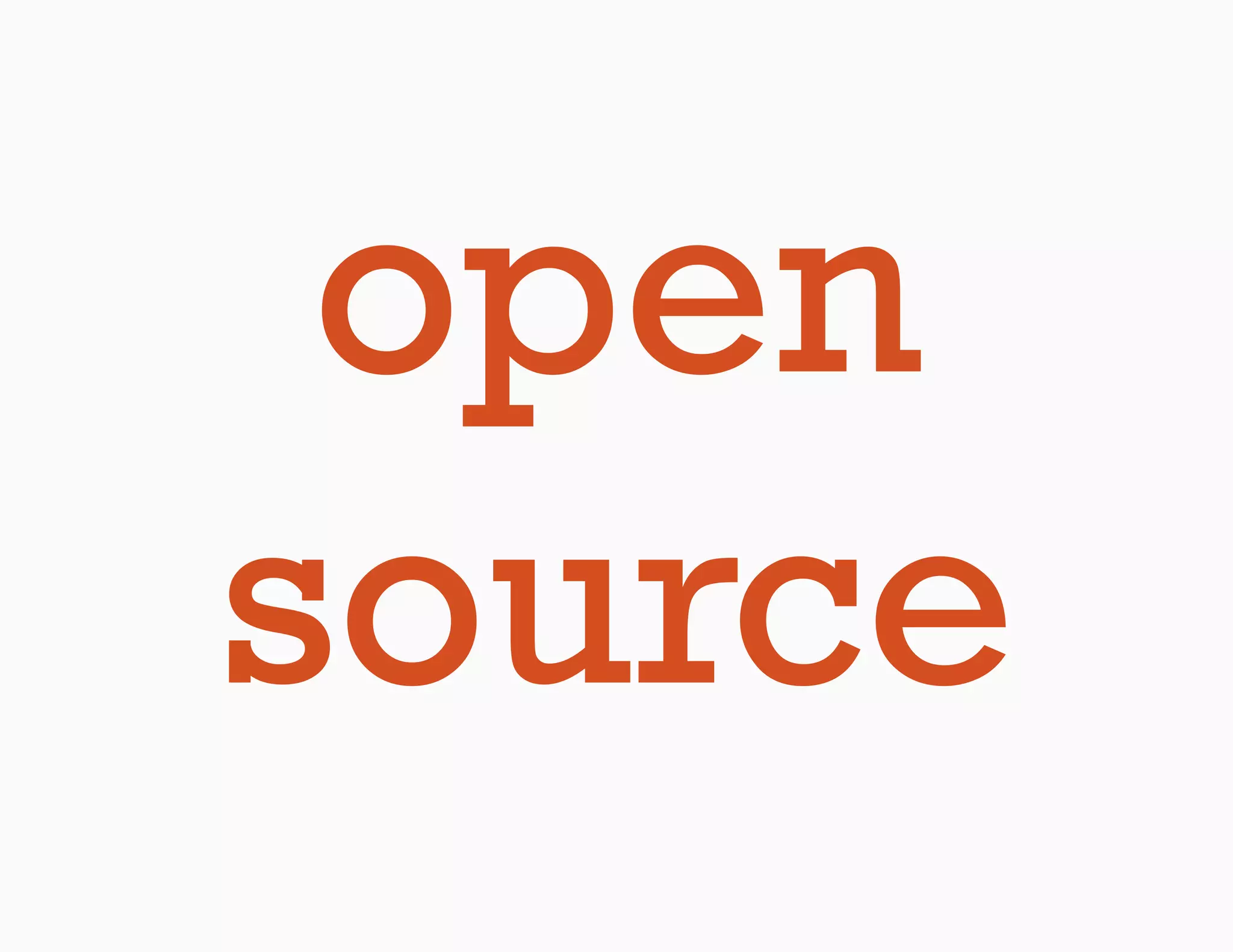 open
source
 