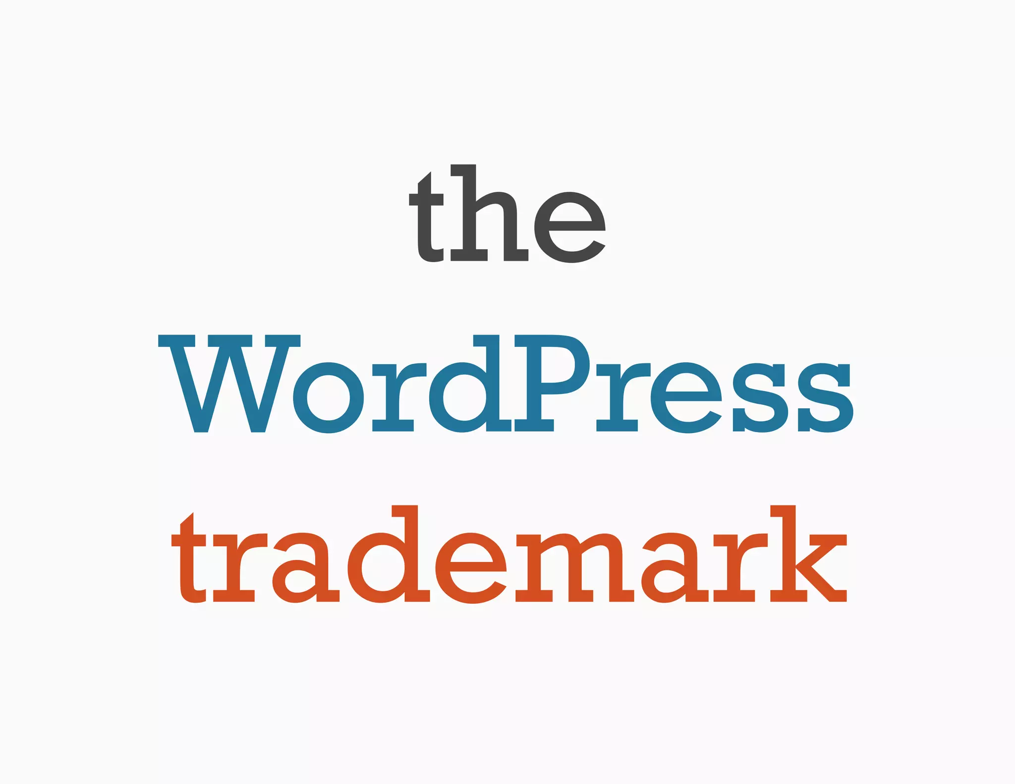 the
WordPress
trademark
 