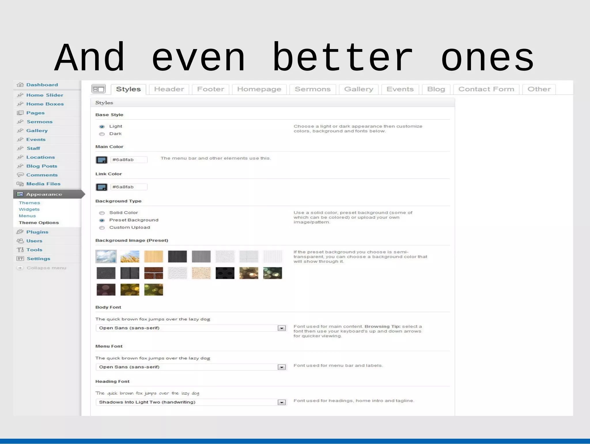 And even better ones
 