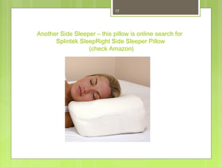 sleepright side sleeping pillow