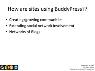 Site Wide Activity Stream<br />Filter community activity by:<br /><ul><li>Blog activity