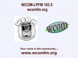 About WCOM – WCOM 103.5 FM