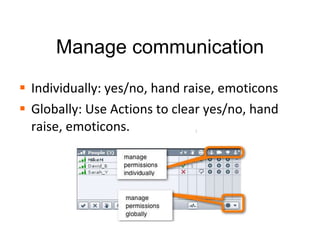 At the Start: Run a Sound Check Can you hear the Presenter?   if you can hear presenter   if you cannot hear the presenter 