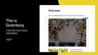 This is
Gutenberg
I bet this data looks
AMAZING
right?
 