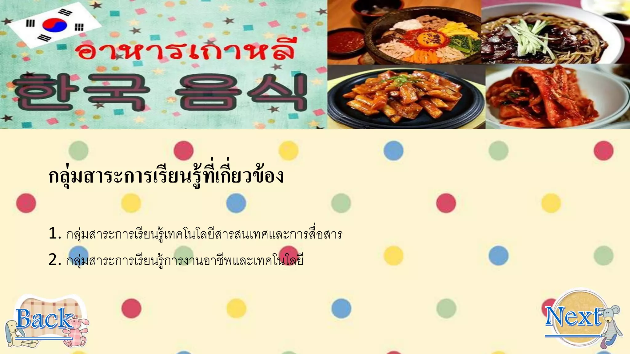 กลุ่มสาระการเรียนรู้ที่เกี่ยวข้อง
1. กลุ่มสาระการเรียนรู้เทคโนโลยีสารสนเทศและการสื่อสาร
2. กลุ่มสาระการเรียนรู้การงานอาชีพและเทคโนโลยี
 