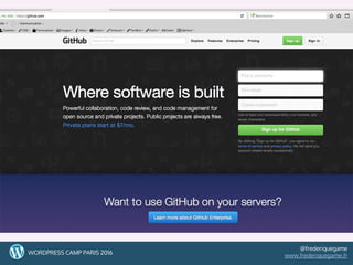 343434WORDPRESS CAMP PARIS 2016
@frederiquegame
www.frederiquegame.fr
 