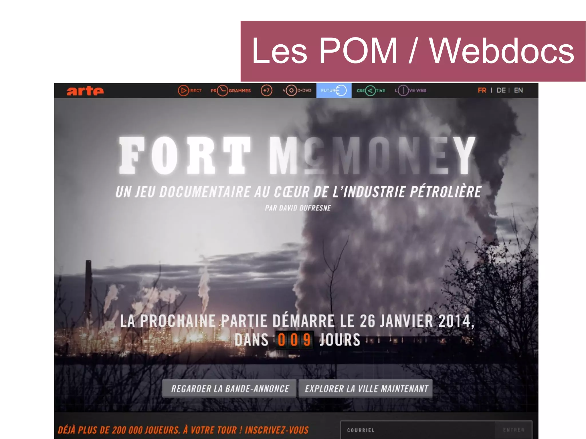 Les POM / Webdocs

 