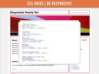 CSS GRIDS | BE RESPONSIVE!
 