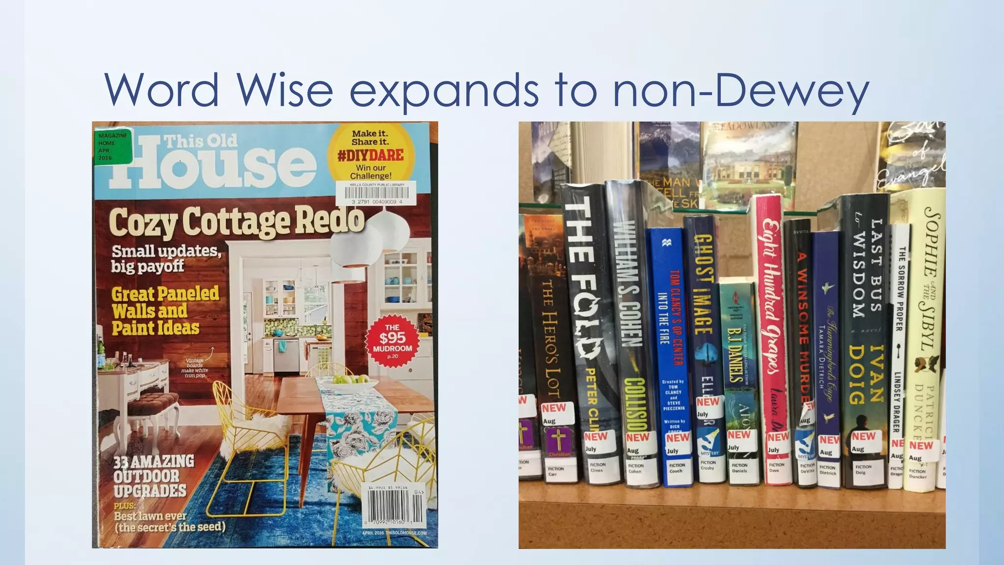 Word Wise expands to non-Dewey
 