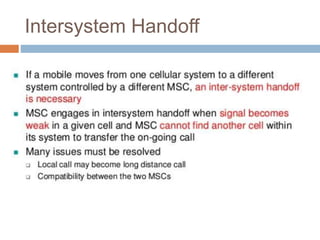 Intersystem Handoff
 