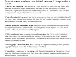 Up-to-Date Information
 