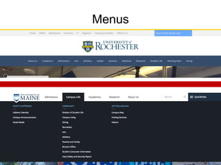 Menus
 