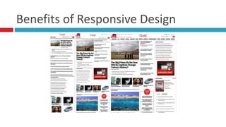 Benefits	
  of	
  Responsive	
  Design
 