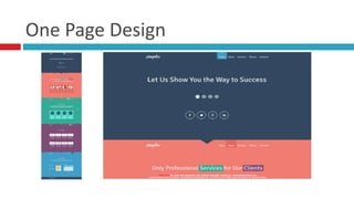 One	
  Page	
  Design
 