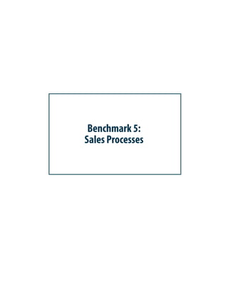 Benchmark 5:
Sales Processes
 