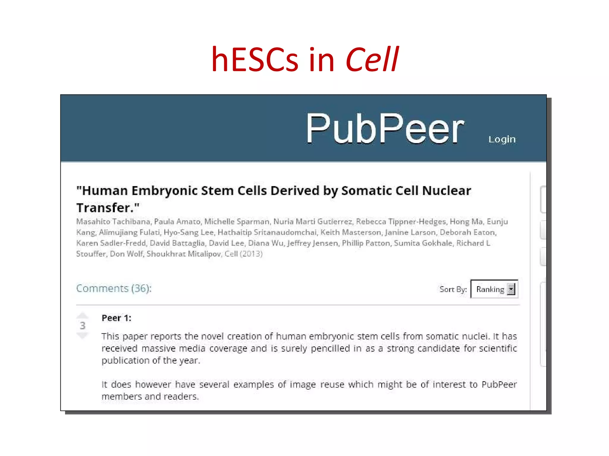 hESCs in Cell
 