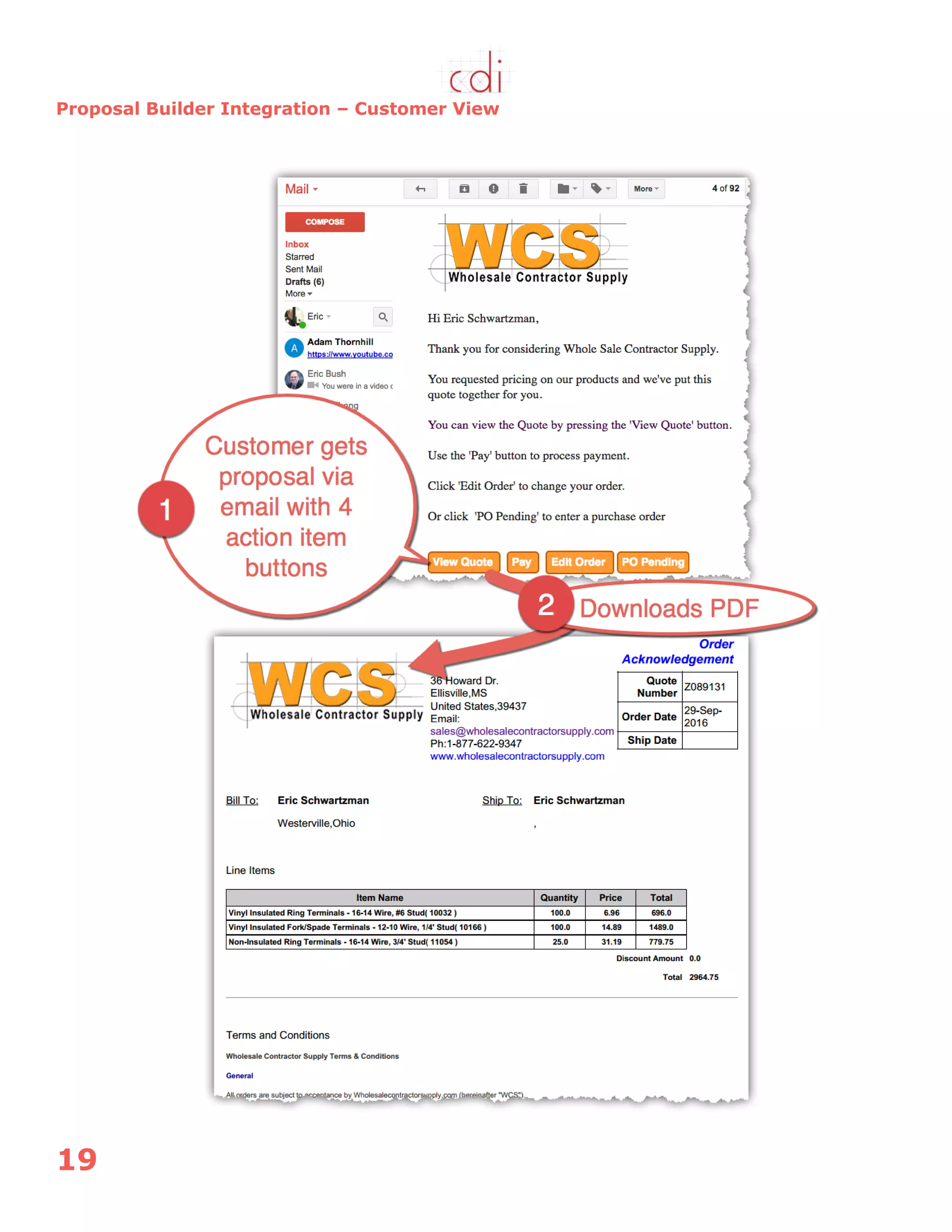 19
Proposal Builder Integration – Customer View
 