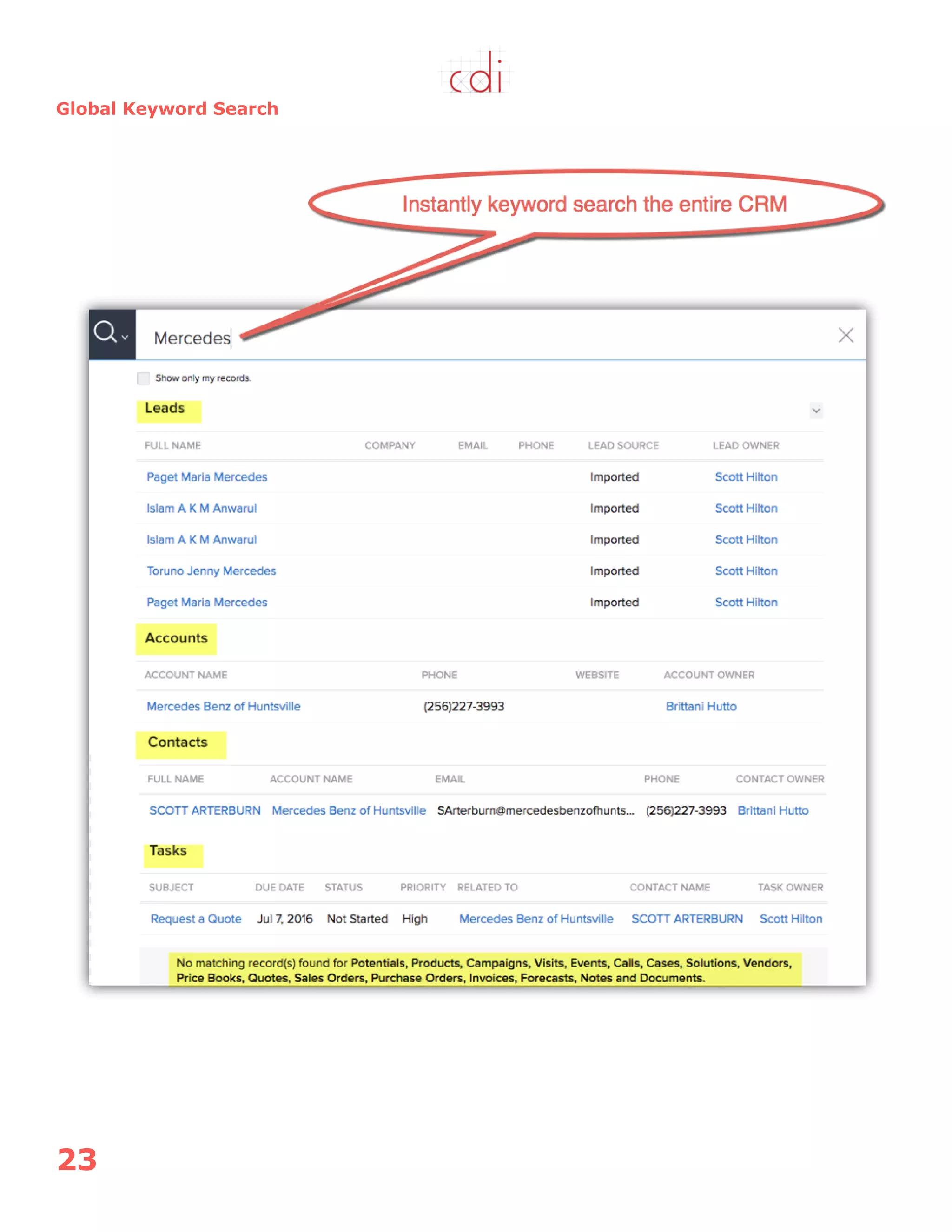 23
Global Keyword Search
 