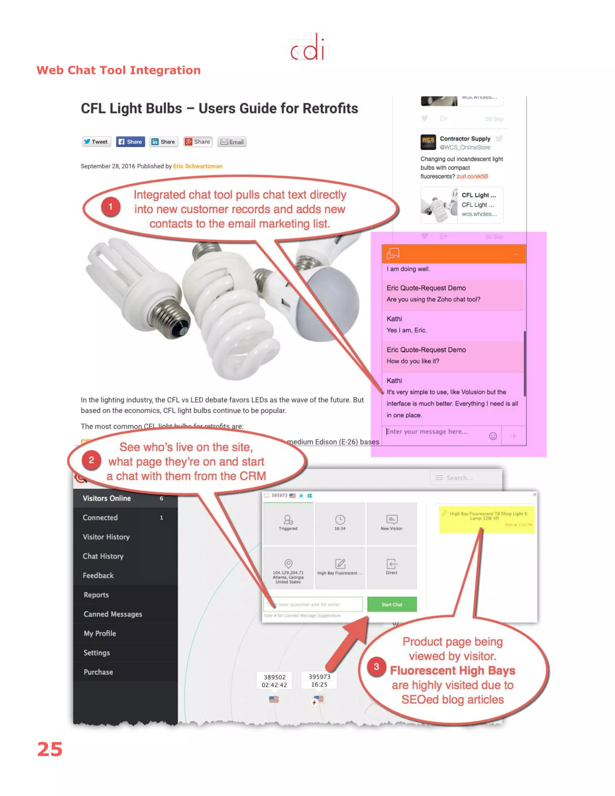 25
Web Chat Tool Integration
 