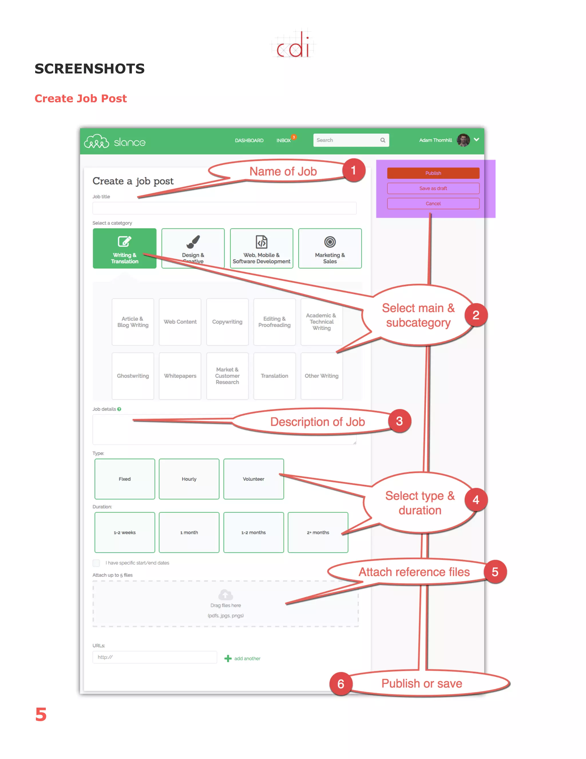 5
SCREENSHOTS
Create Job Post
 