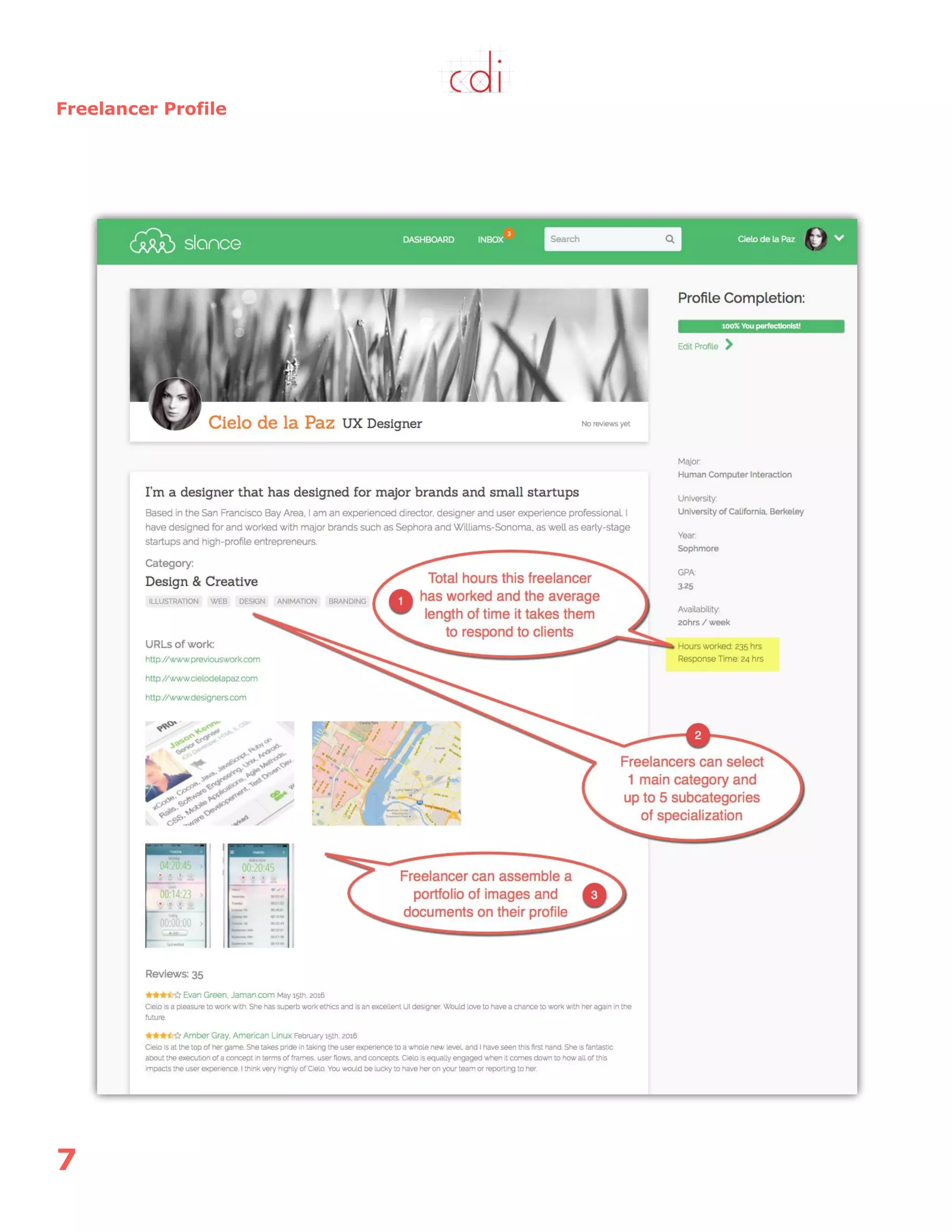7
Freelancer Profile
 