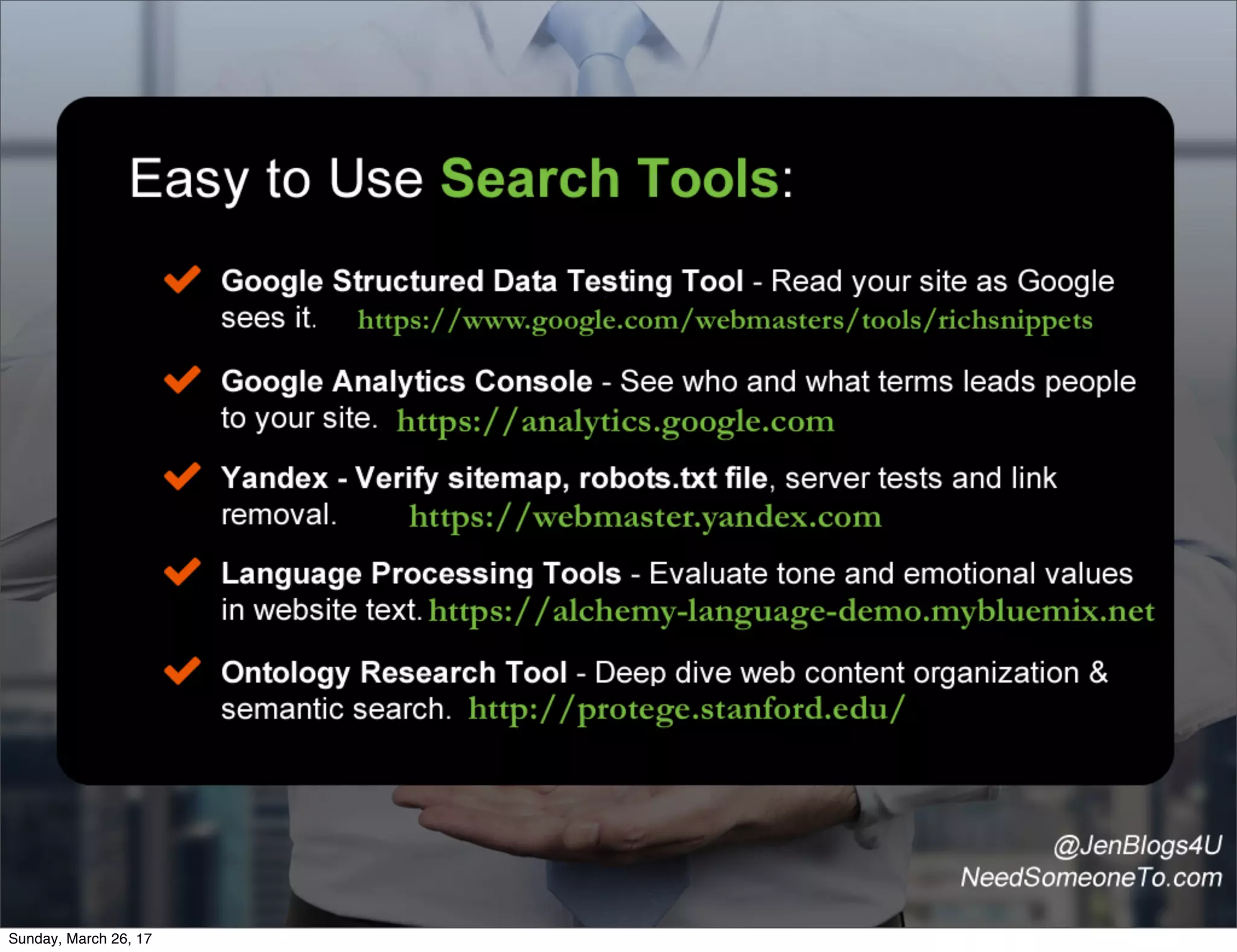 Sunday, March 26, 17
 