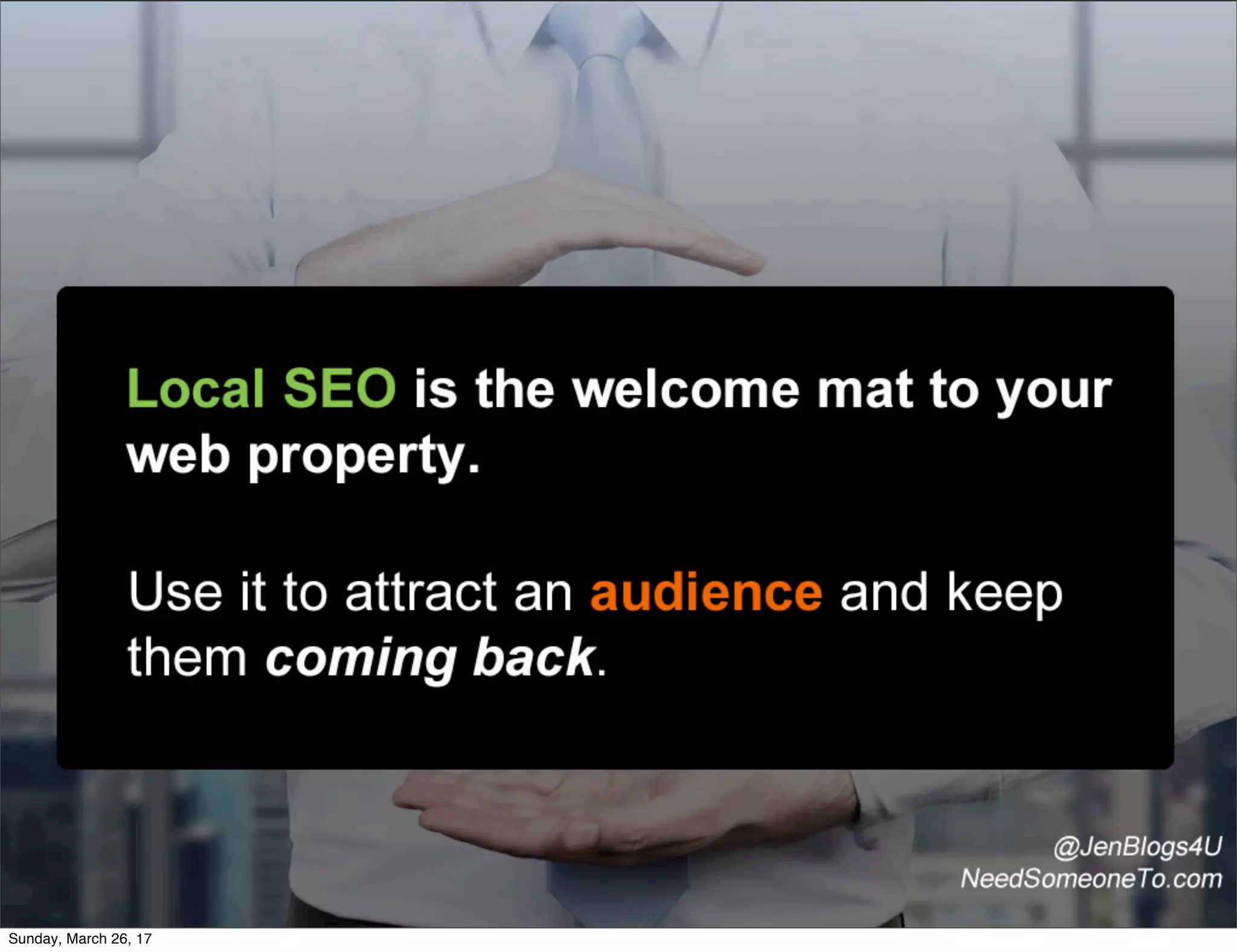 Sunday, March 26, 17
 