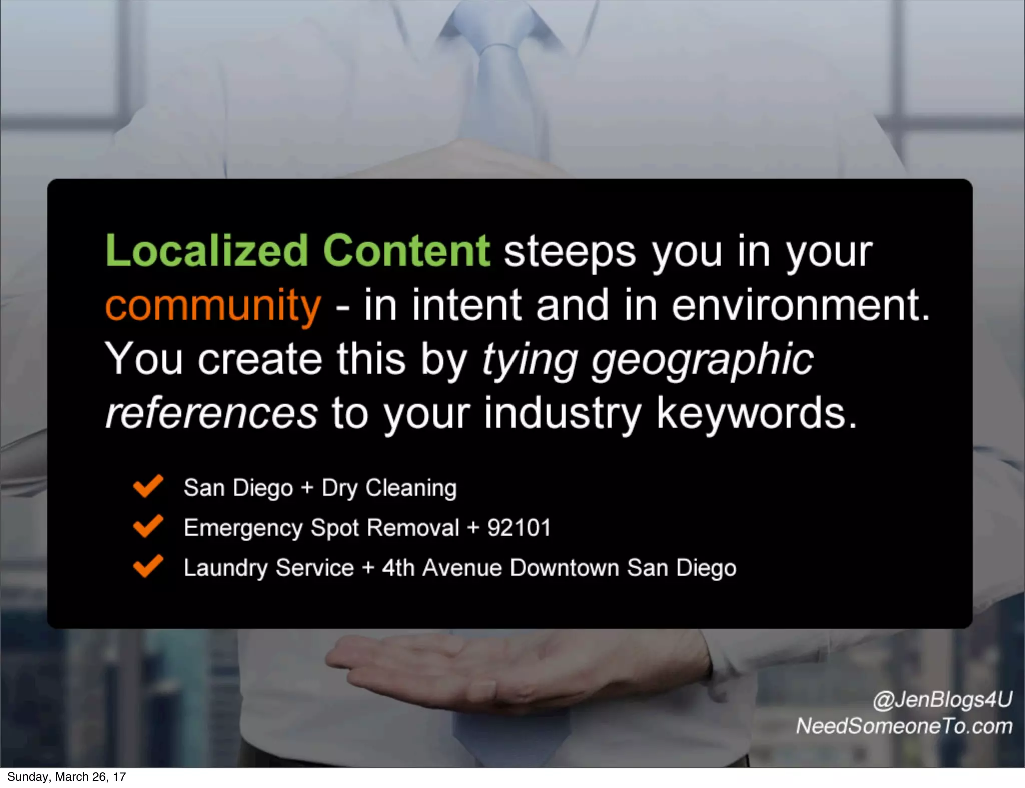 Sunday, March 26, 17
 