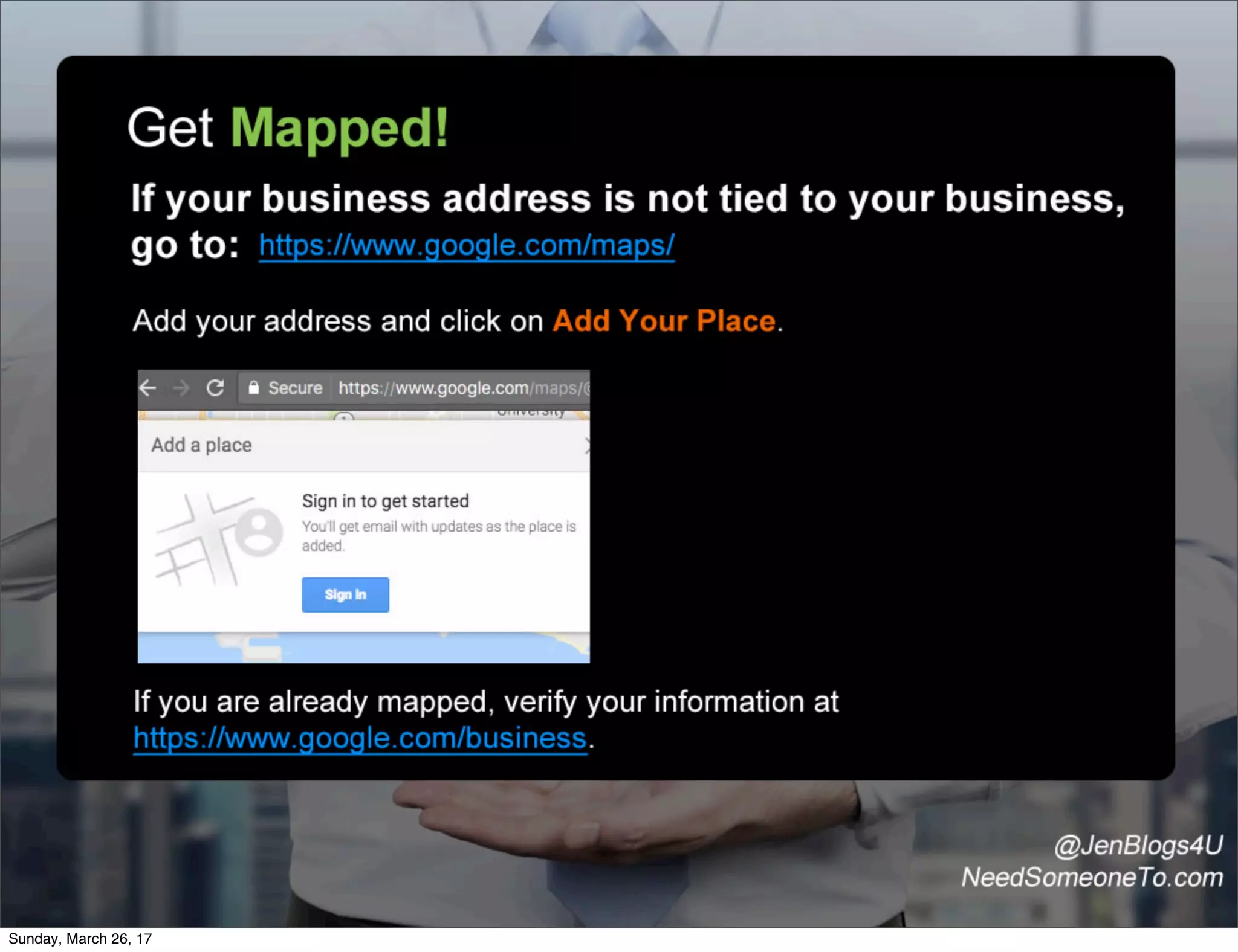 Sunday, March 26, 17
 