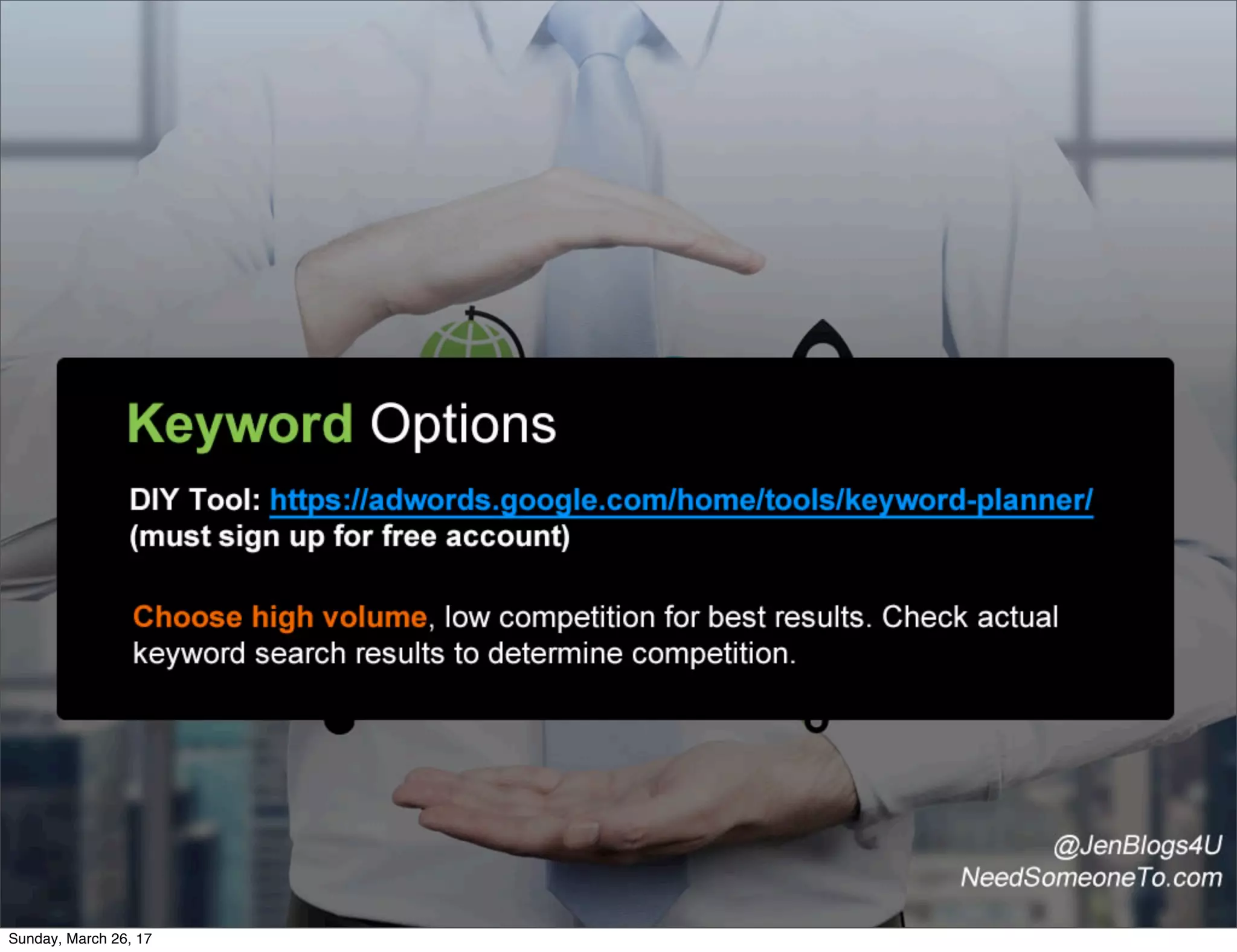 Sunday, March 26, 17
 