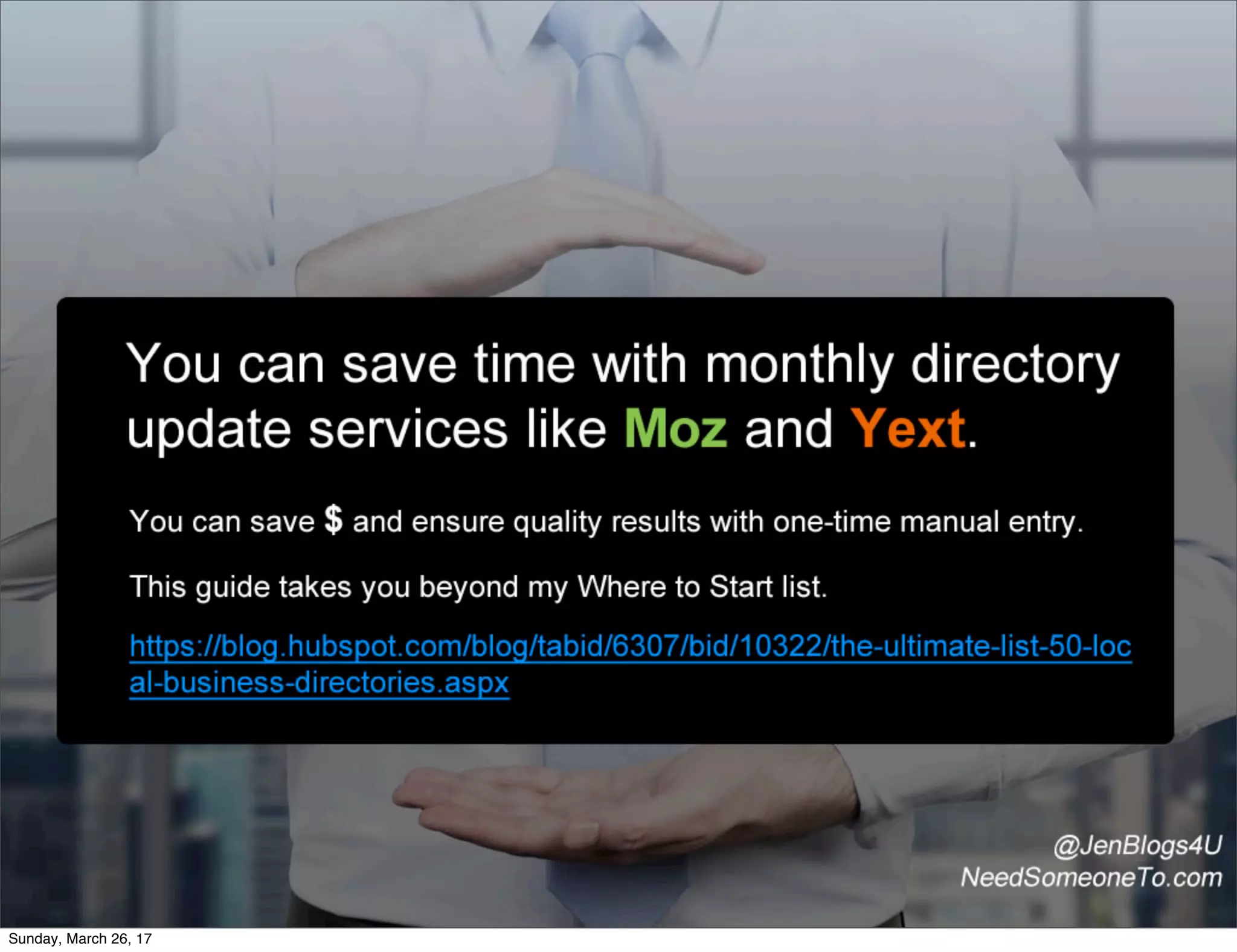 Sunday, March 26, 17
 