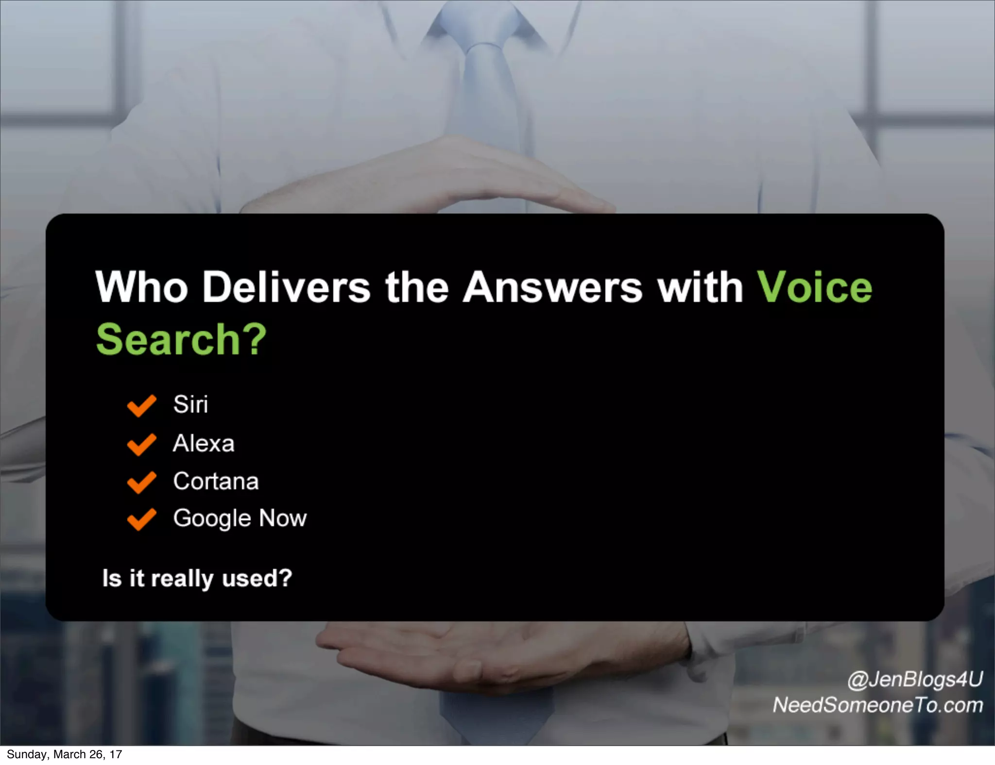 Sunday, March 26, 17
 