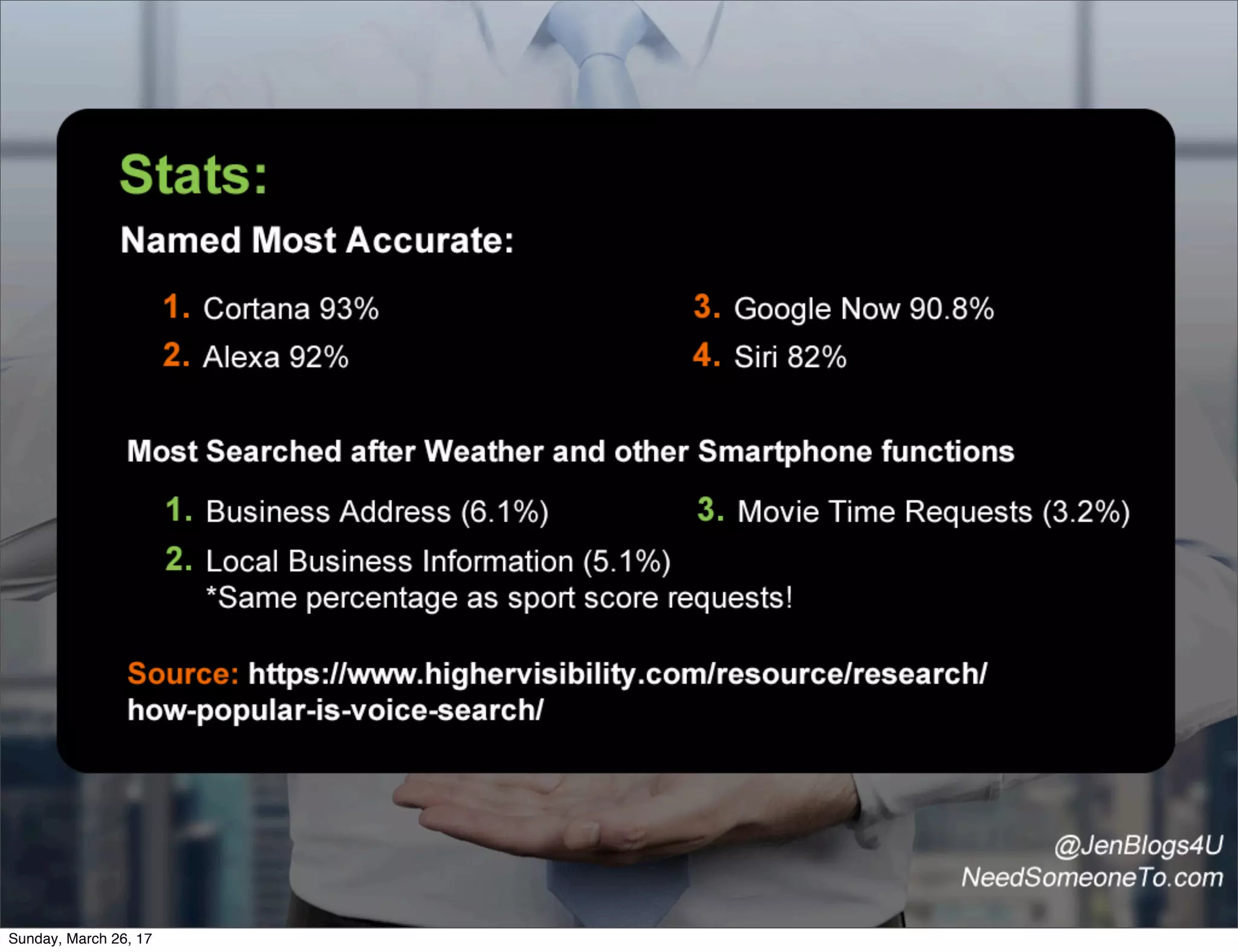 Sunday, March 26, 17
 