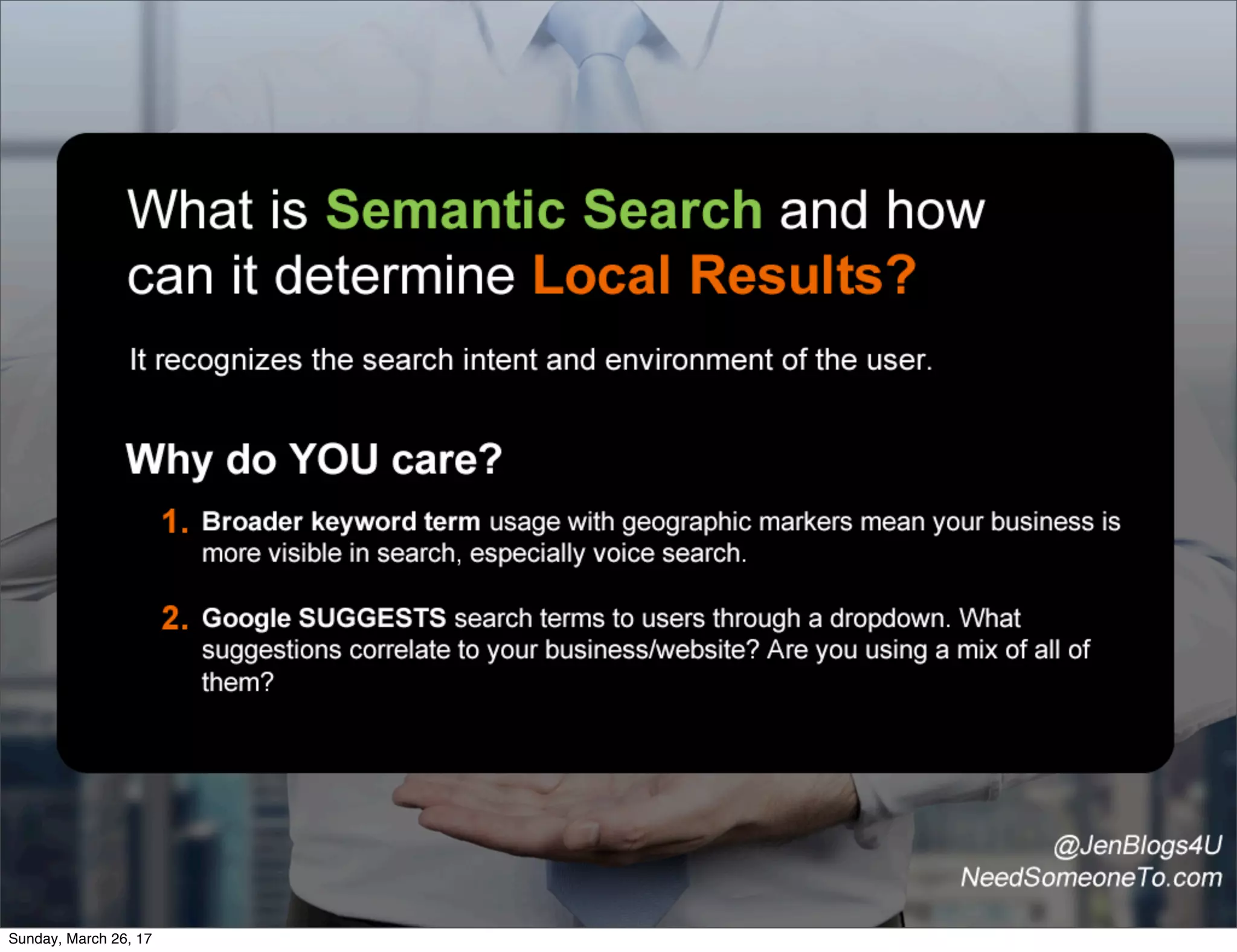 Sunday, March 26, 17
 