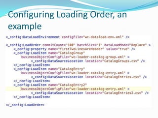 Configuring Loading Order, an
example
 