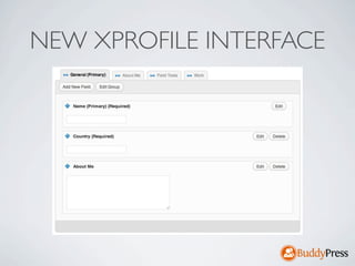 NEW XPROFILE INTERFACE
 