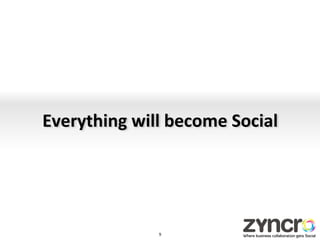 Everything	
  will	
  become	
  Social	
  




                    9	
  
 