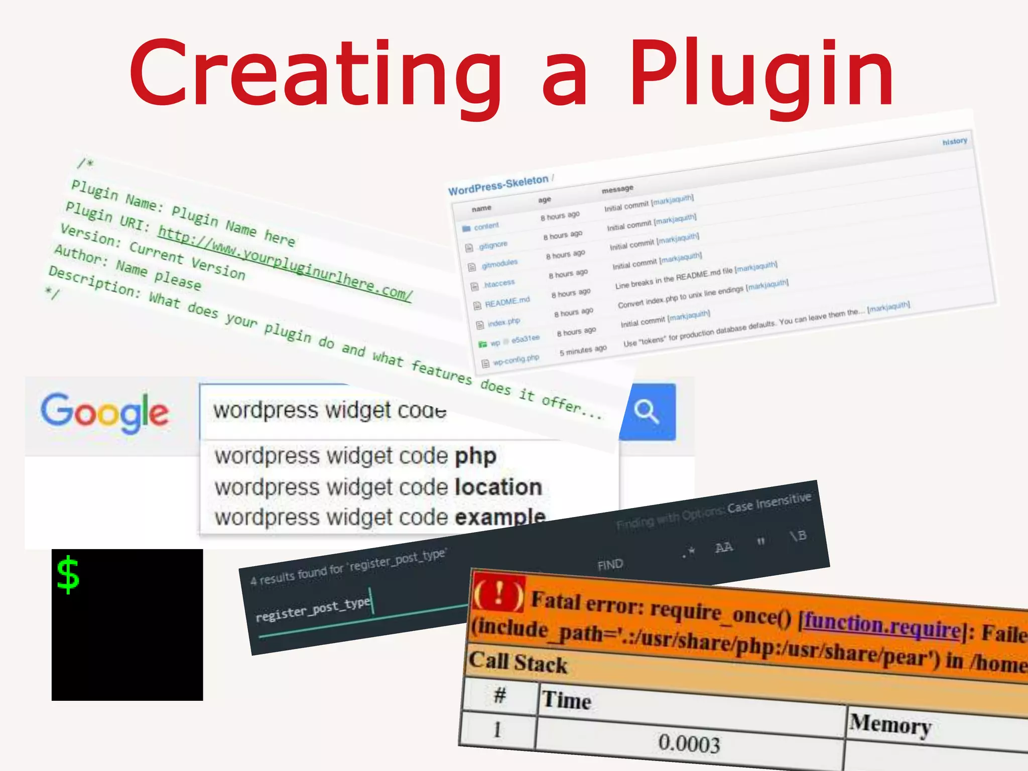 Creating a Plugin
 