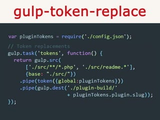 gulp-token-replace
 