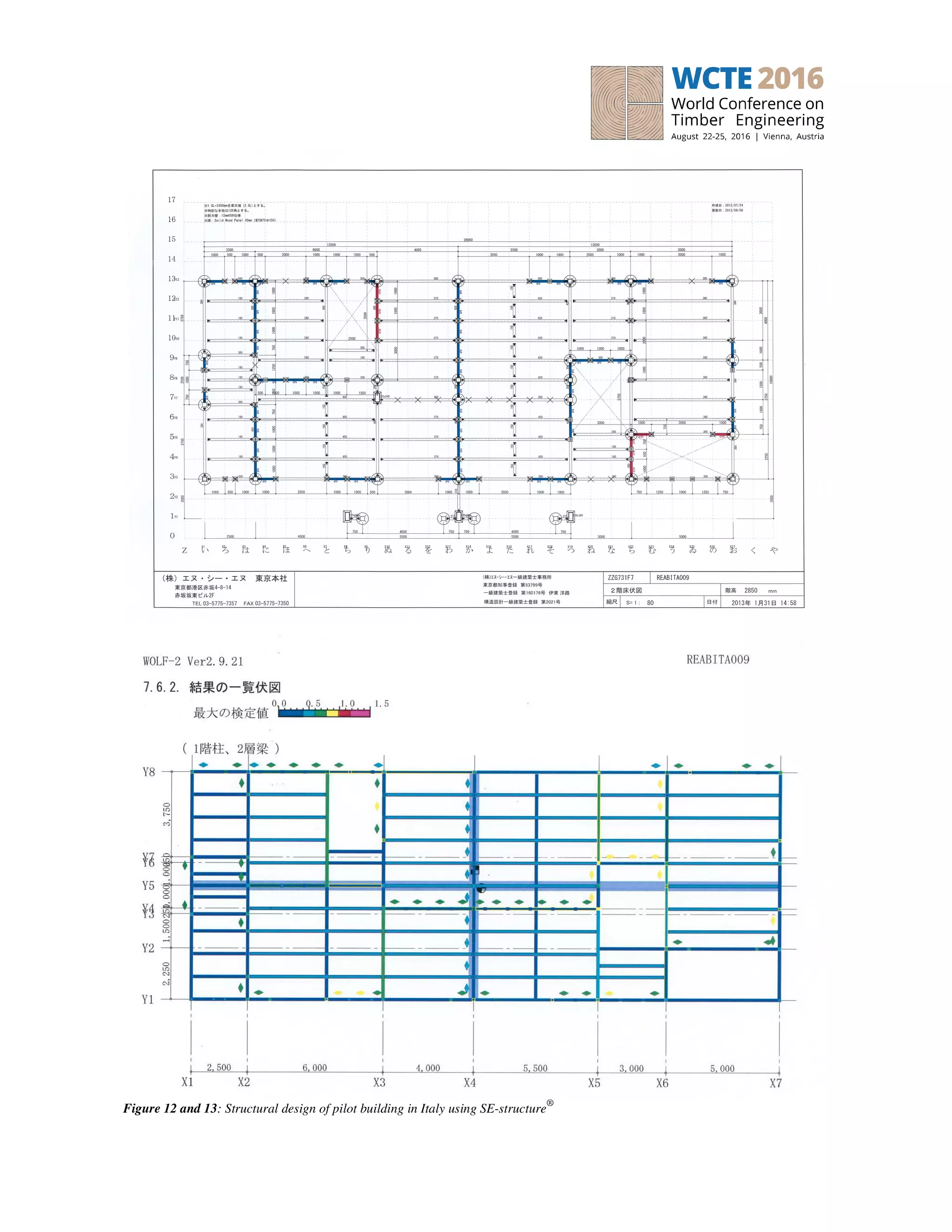 Figure 12 and 13: Structural design of pilot building in Italy using SE-structure
®
 
