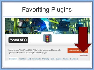 Favoriting Plugins
 