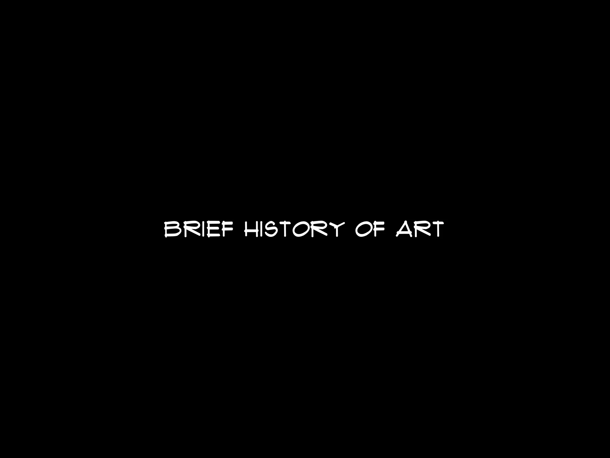 brief history of art