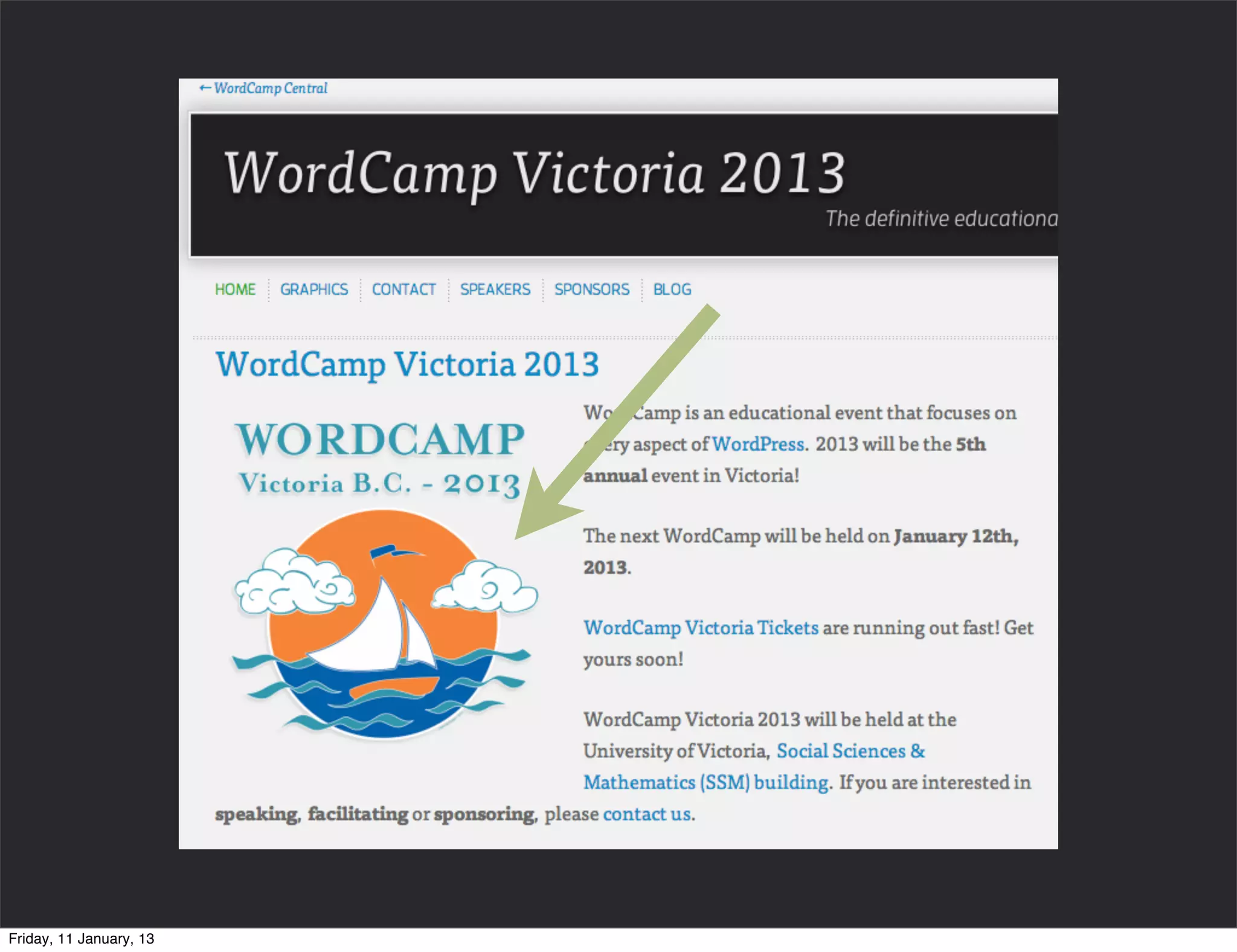 Friday, 11 January, 13
 